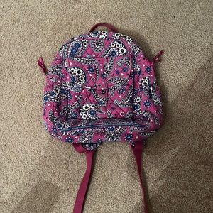 Vera Bradley Retired Boysenberry Print Medium Sized Backpack